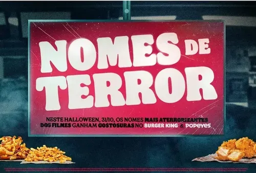 Burger King E Popeyes Do Lanches Grtis Para Quem Tem Nome De Personagens De Filme De Terror 